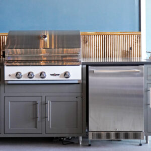 Challenger Cabinets with Delta Heat Grill and Dometic refrigerator